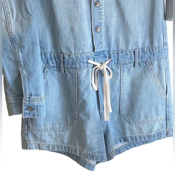 Hollister Denim Romper Women’s Size Medium Blue Denim Romper, NWOT - Picture 6 of 9